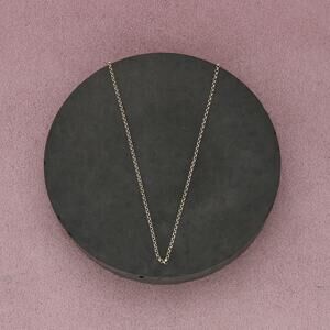 sterling silver 1mm rolo chain necklace size 18in